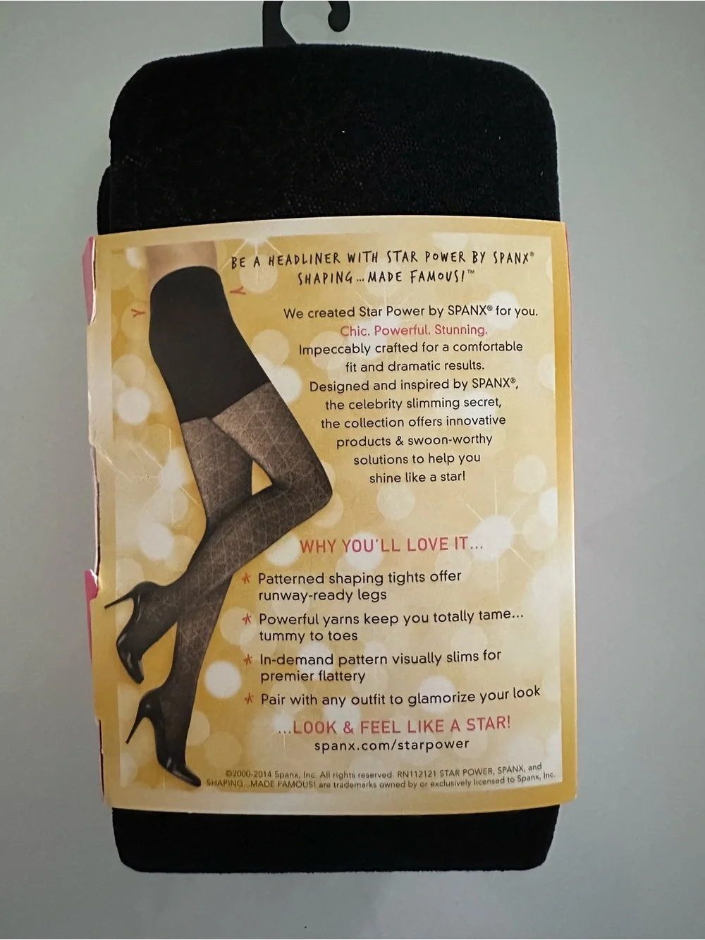 SPANX Star Power Center-Stage Nouveau Patterned Shaping Tights Plus Size E New
